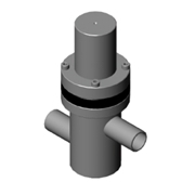 Pneumatic In-line valve-Tube End