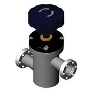 Manual In-line valve CF flange