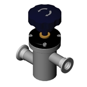 Manual In-line valve KF flange