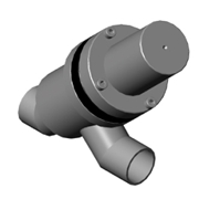Pneumatic straigh-through valve-Tube End