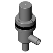 Pneumatic angle valve-Tube End