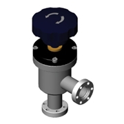 Manual angle valve CF flange